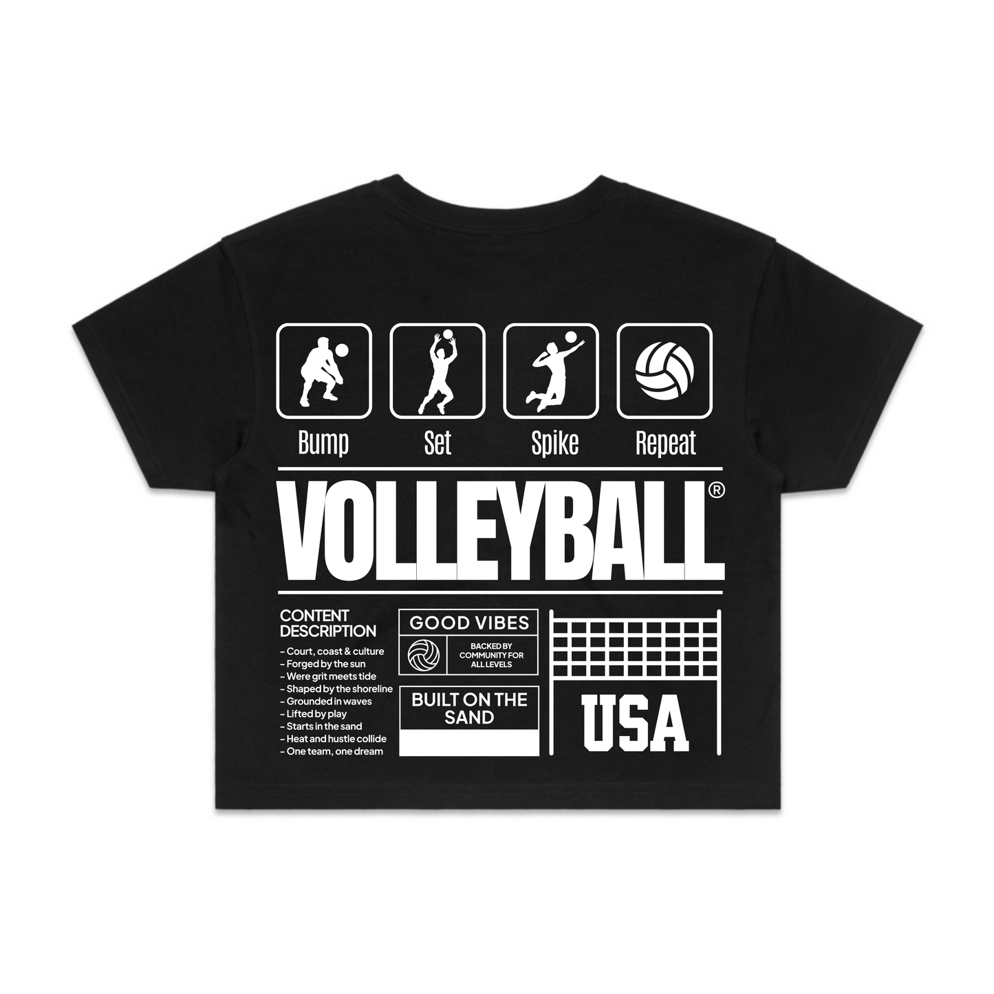 The SPBC "Built on the Sand" Crop Tee